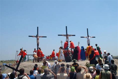 Good Friday crucifixions at San Pedro Cutud, Pampanga a tourist .